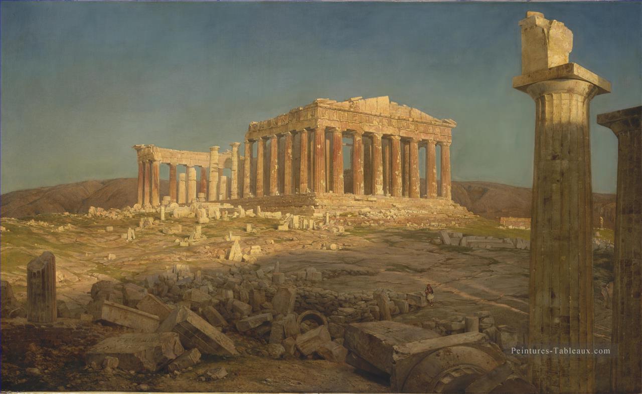Le Parthenon Paysage Fleuve Hudson Frederic Edwin Church Peintures à l'huile